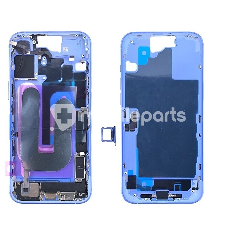 Middle Frame Full Parts Blue iPhone 16 Plus
