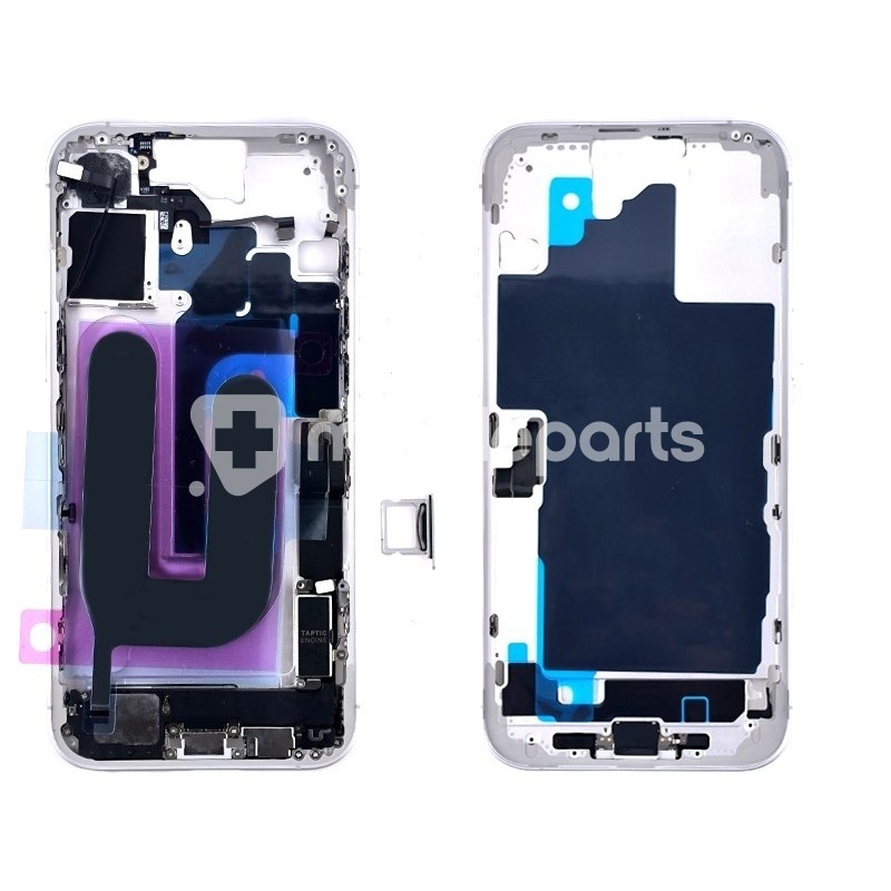 Middle Frame Full Parts White iPhone 16 Plus