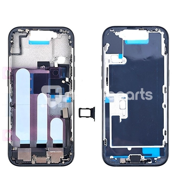 Middle Frame Full Parts Black iPhone 16 Pro