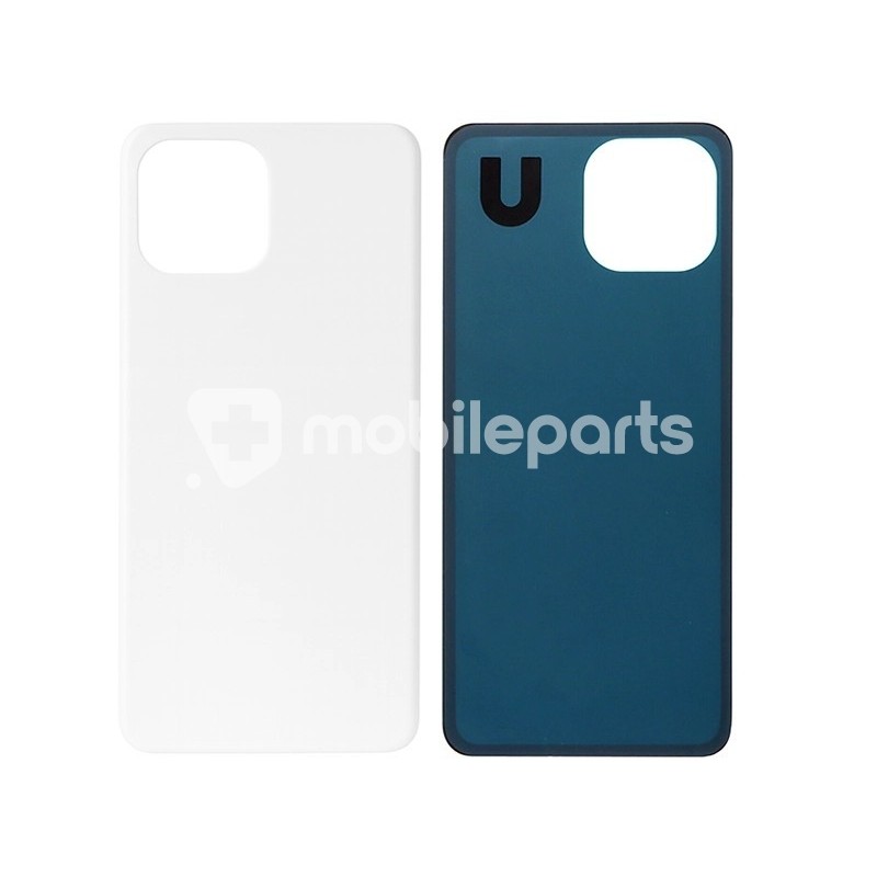 Rear Cover White + Adhesive Xiaomi 11 Lite 5G NE (No Logo)
