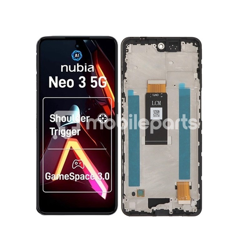 Display Touch + Frame Black ZTE Nubia Neo 3 (PULLED)