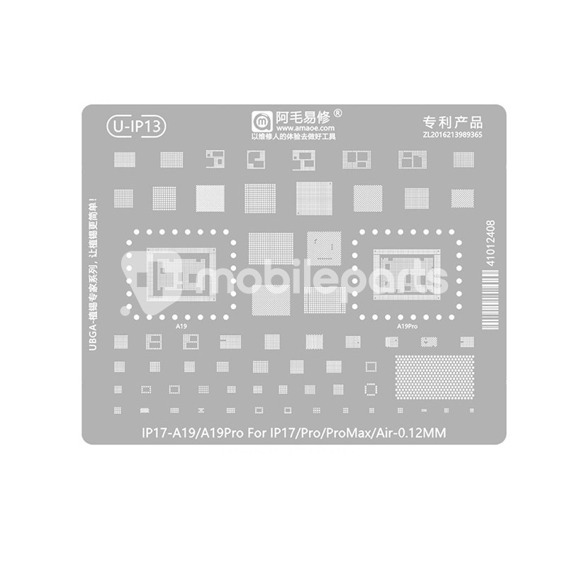 Amaoe U-IP13 0.12MM - A19 - A19Pro CPU Rework iPhone 17 Series