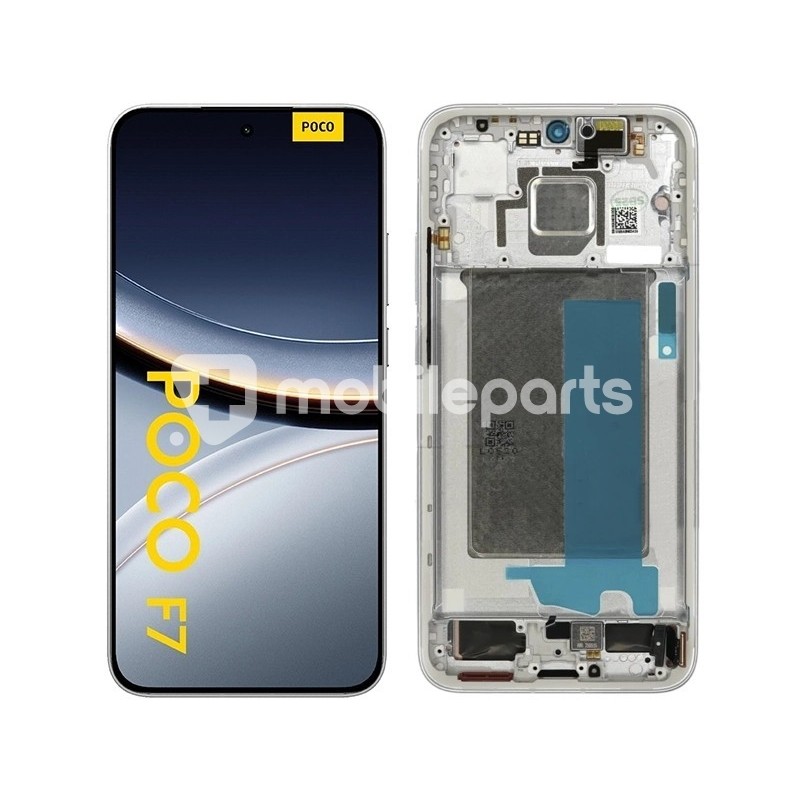 Display Touch + Frame Cyber Silver Xiaomi Poco F7 5G (Ori)
