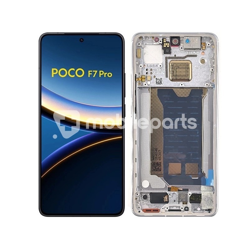 Display Touch + Frame Silver Xiaomi Poco F7 Pro 5G (Or)