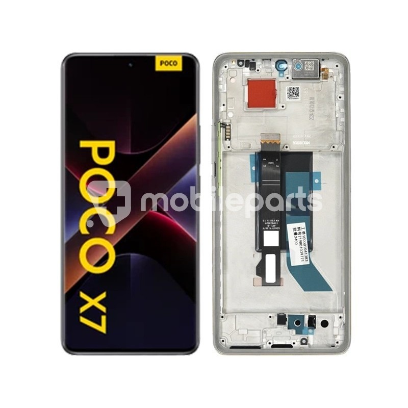 Display Touch + Frame Silver Xiaomi Poco X7 5G (Ori)
