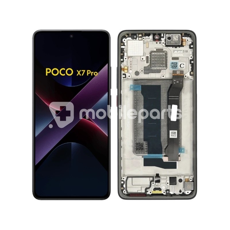 Display Touch + Frame Black Xiaomi Poco X7 Pro 5G (Ori)