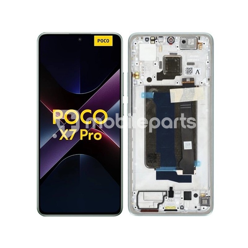 Display Touch + Frame Green Xiaomi Poco X7 Pro 5G (Ori)