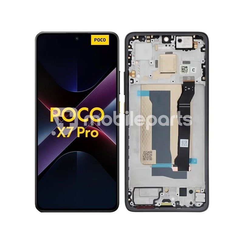 Display Touch + Frame Yellow Xiaomi Poco X7 Pro 5G (Ori)