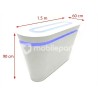 Curved Floor-Standing Display (1.5m) with Built-in Blue LED