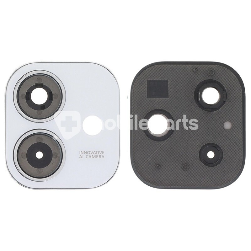 Rear Camera Lens + Frame Starlight White OPPO A40m