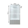 Wall Display Fixture with Blister Hooks and LED Lighting – 240x120 cm