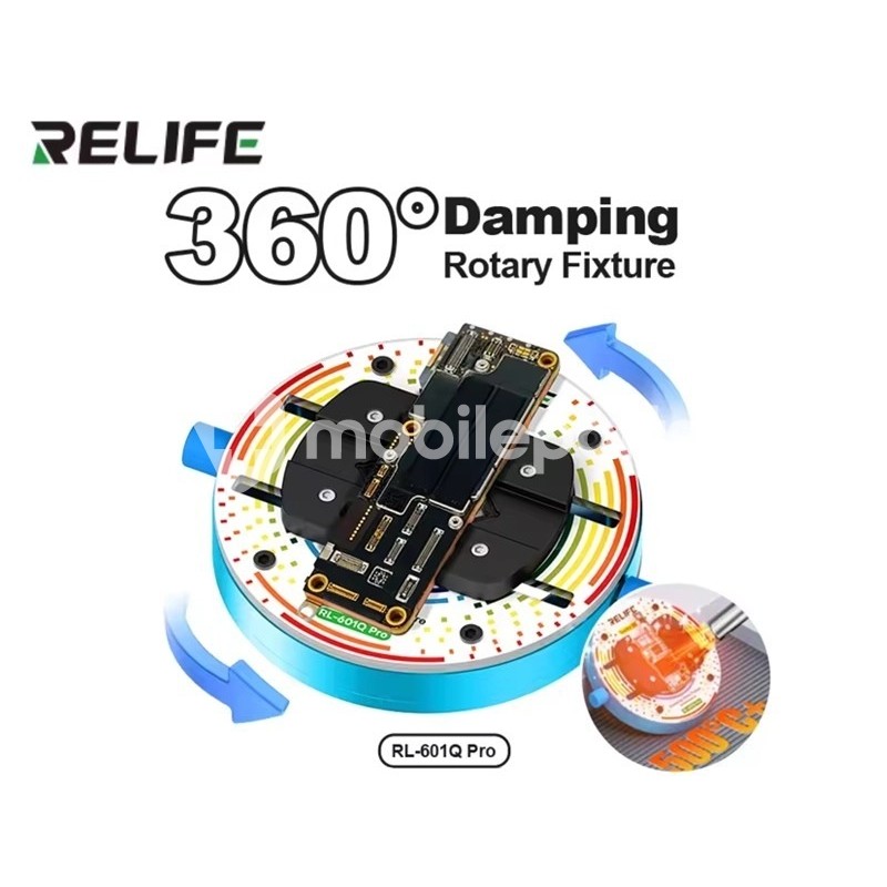 Relife RL-601Q Pro Rotating Damping Tempered Glass Fixture