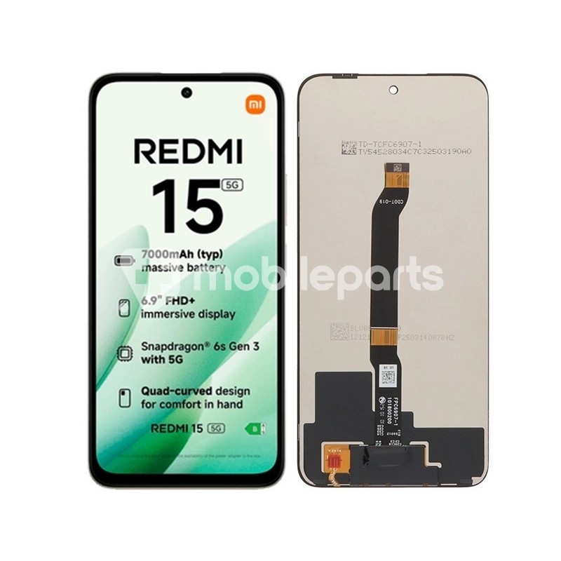 Display Touch Black Xiaomi Redmi 15 5G (IPS)