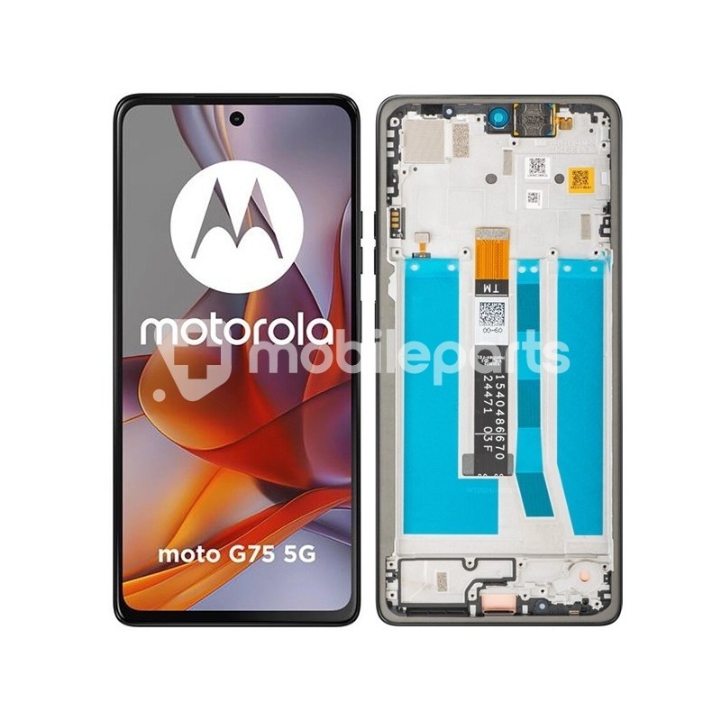 Display Touch + Frame Charcoal Gray Moto G75 (Ori)