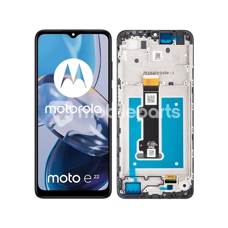 Display Touch + Frame Black Moto E22i - E22 (Ori)