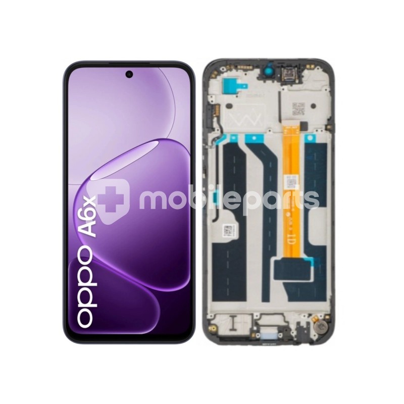 OPPO A6x 4G LCD Display Touch Screen with Frame Black Original Service Pack 621029000765