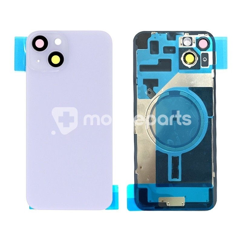 Rear Cover Purple + Holder + Magnetism Ring iPhone 14 Plus No Logo