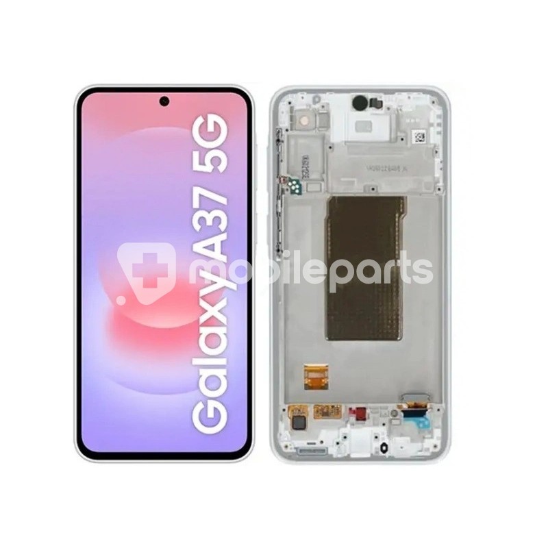 Touch Screen + Frame White Samsung SM-A376B A37 (Ori)