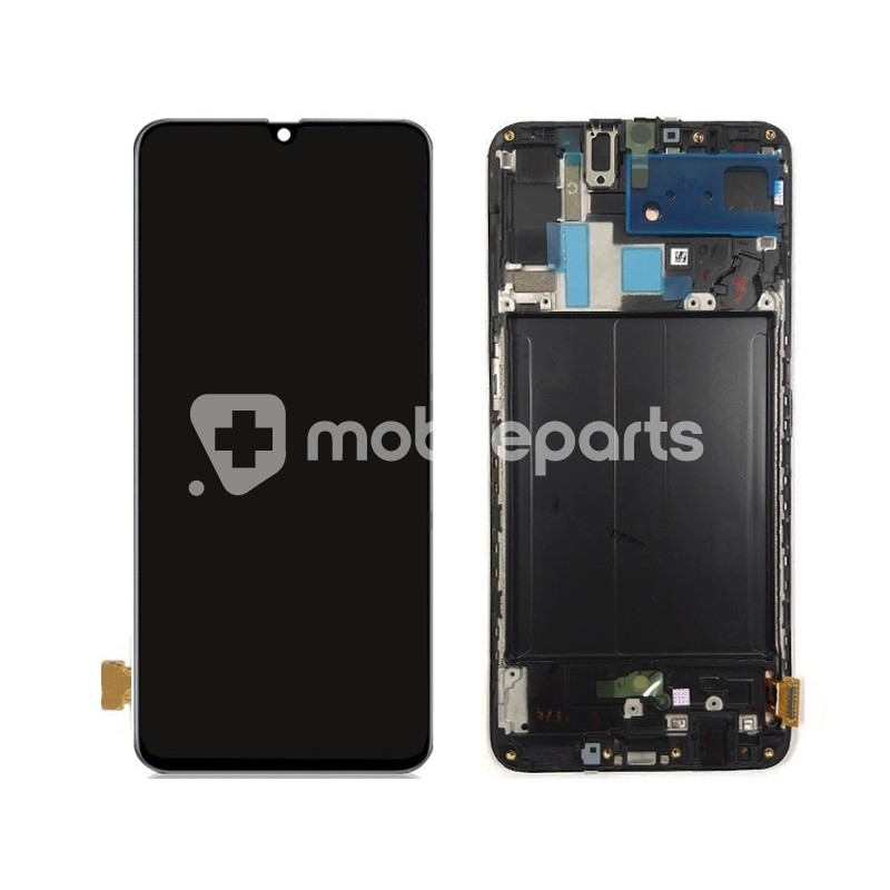 Lcd Touch Black + Frame Samsung SM-A705 A70 (Assembled)