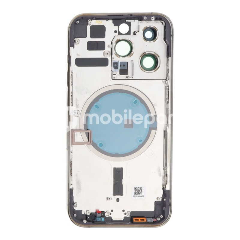 Back Cover + Middle Frame Purple + Side Buttons iPhone 14 Pro