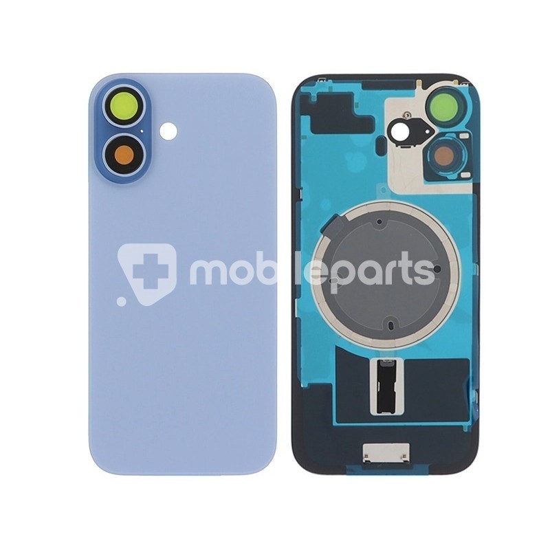 Rear Cover Mist Blue + Holder + Magnetism Ring iPhone 17 No Logo