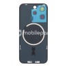 Rear Cover Blue Titanium + Holder + Magnetism Ring iPhone 15 Pro No Logo