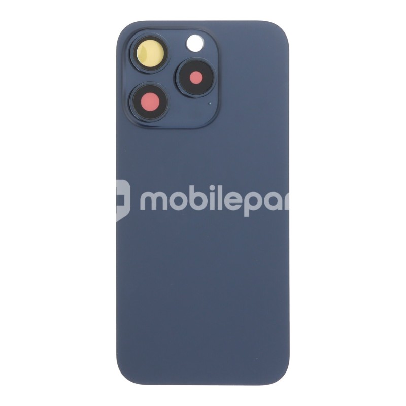 Rear Cover Blue Titanium + Holder + Magnetism Ring iPhone 15 Pro No Logo