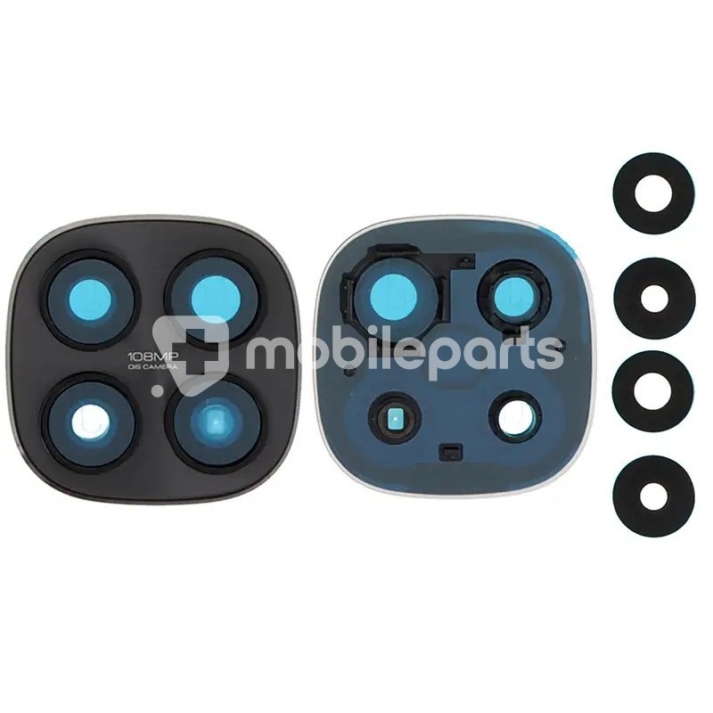 Rear Camera Lens Glass + Frame Black Xiaomi Redmi Note 15 5G