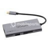 QGeeM 7 in 1 100W Type-C Hub to HDMI 4K/USB 3.0*3/Type-C/SD/TF Card Readers Adapter