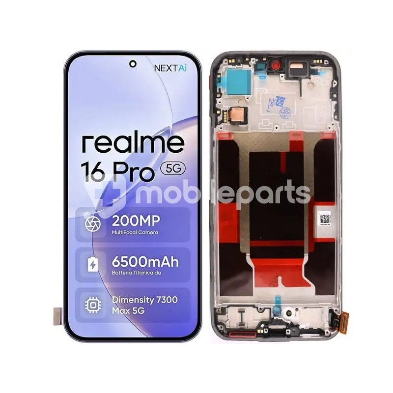 Touchscreen Display + Frame Black Realme 16 Pro 5G (PULLED)