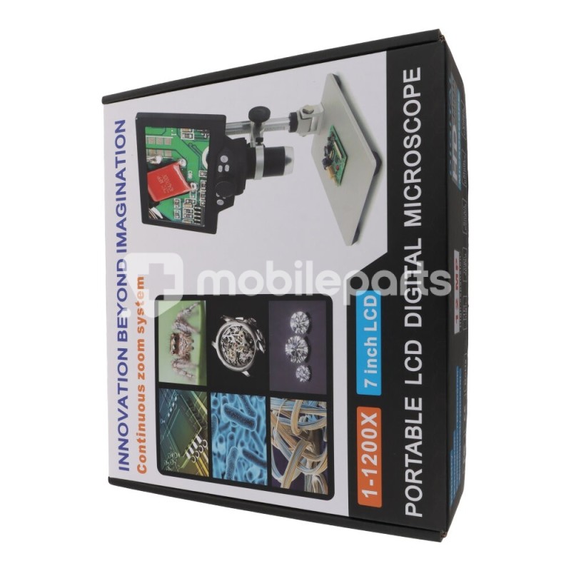 G1200 12MP Digital Microscope 7'' display with stand