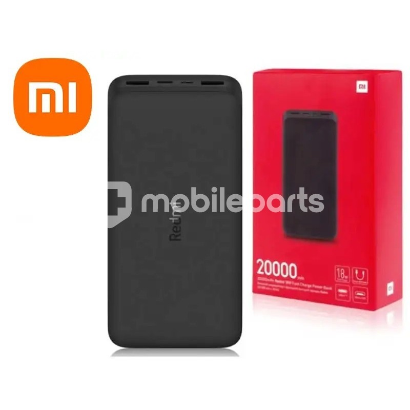 XIAOMI POWER BANK 20000mAh REDMI 18W FAST CHARGE BLACK VXN4304GL