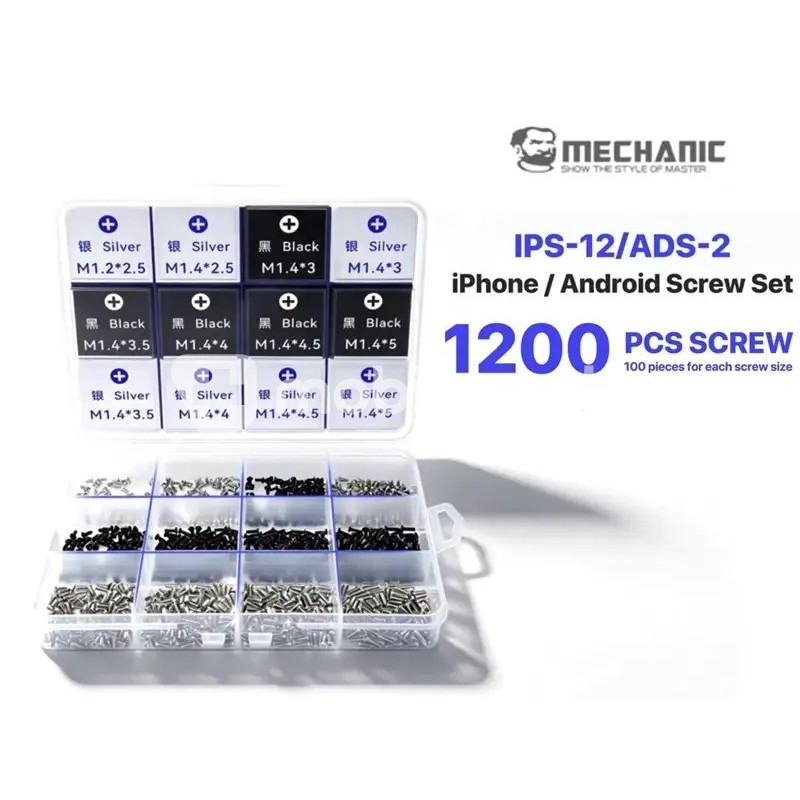 Mechanic ADS-2 Kit Screws 1200Pcs - Android Box