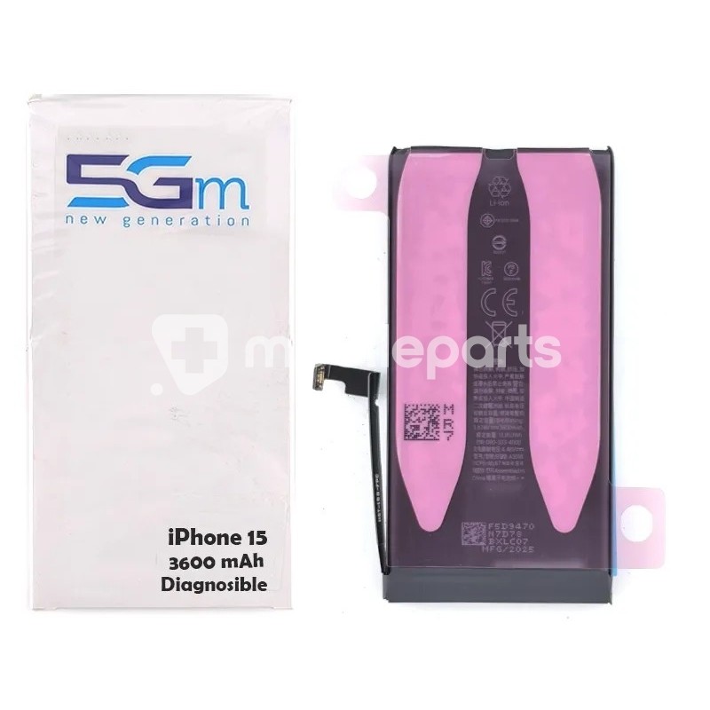 Battery iPhone 15 (Diagnosable High Capacity 3550mAh)
