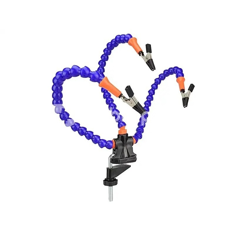 Soldering Third Hand Support with 3 Flexible Arms