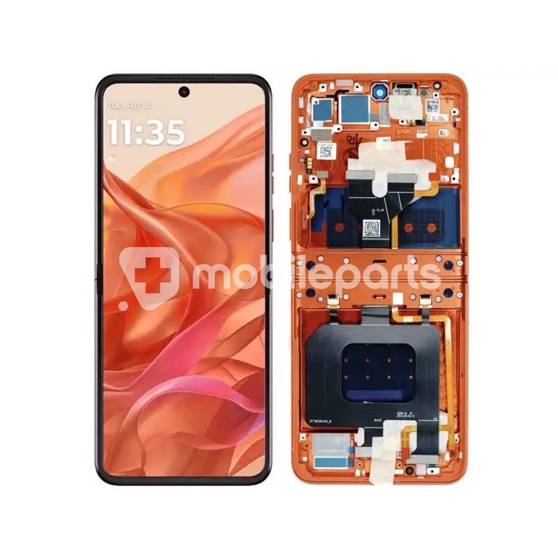 Display Touch + Frame Orange Moto Razr 50 (Ori)