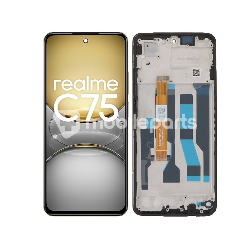 Display Touchscreen + Frame Black Realme C75 4G (IPS)