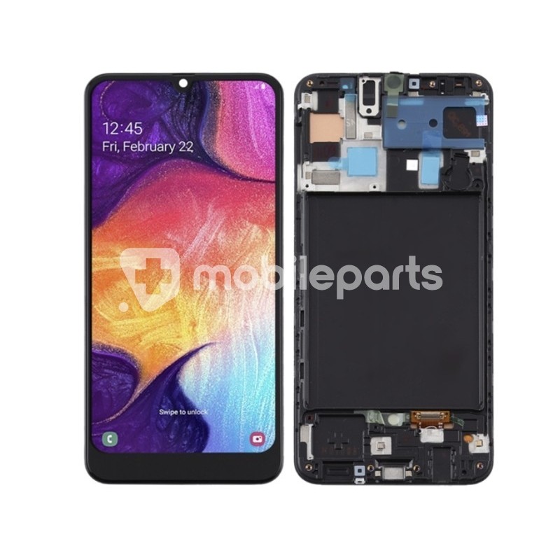 Touch Display + Frame Black Samsung SM-A505 A50 (TFT)