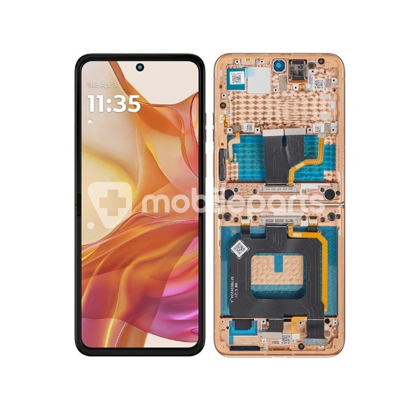 Display Touch and Frame Peach Fuzz Moto Razr 50 Ultra Ori