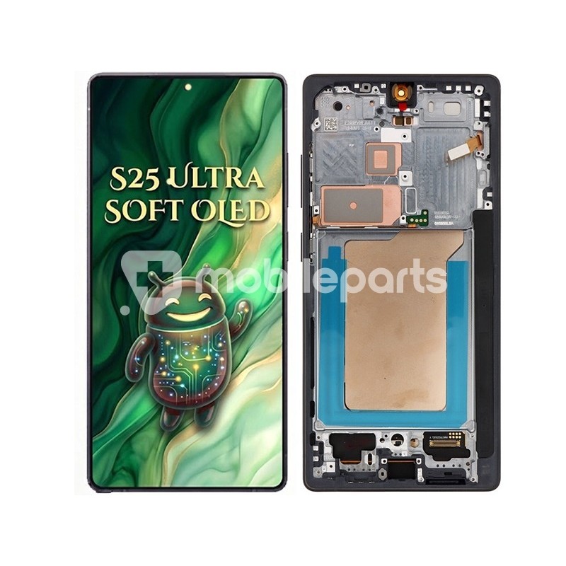 LCD + Frame Black Samsung SM-S938 S25 Ultra (SOFT OLED)
