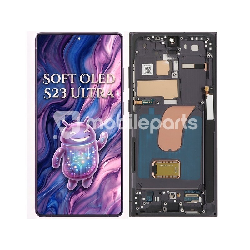 LCD + Frame Black Samsung SM-S918B S23 Ultra (SOFT OLED)