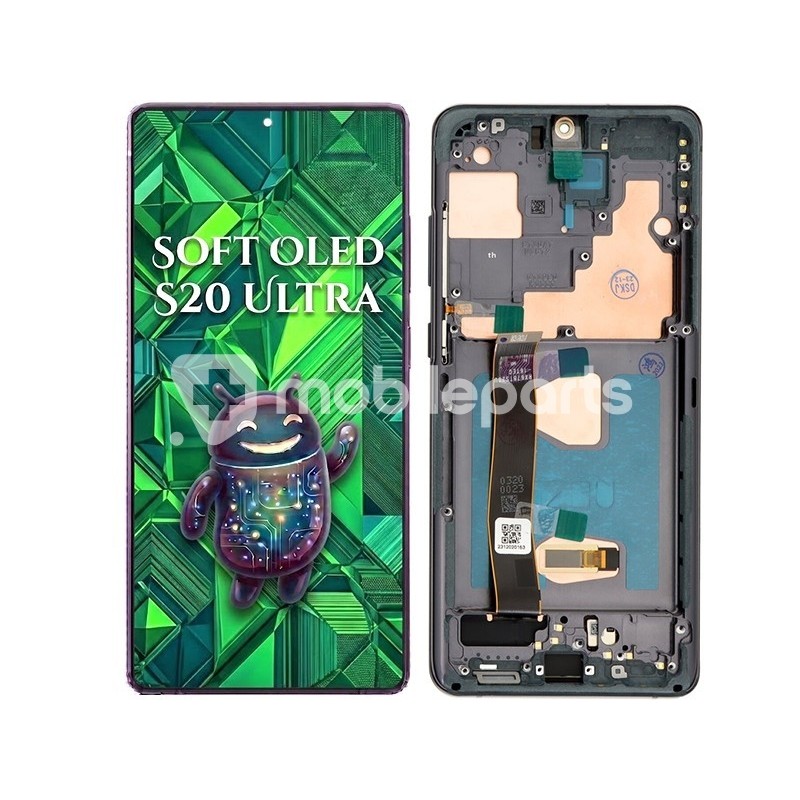 LCD + Frame Black Samsung SM-G988 S20 Ultra 5G (SOFT OLED)
