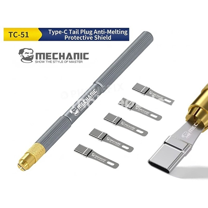 Mechanic TC-51 Kit 5-in-1 Protezione Termica per Connettori Type-C