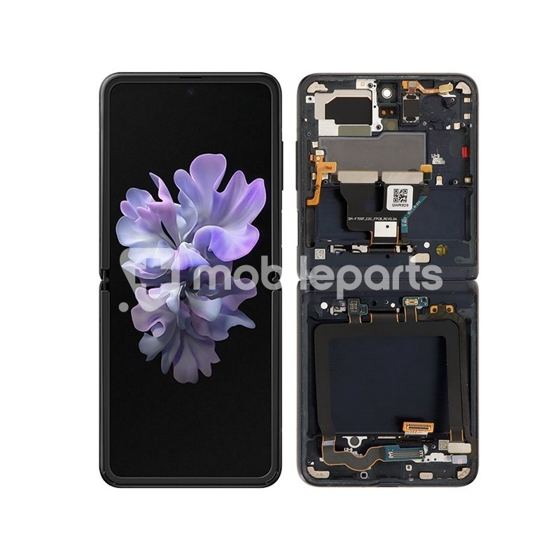 LCD + Frame Black Samsung SM-F700 Z Flip (CG)