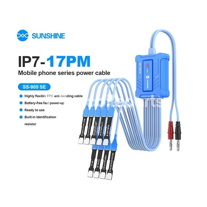 Sunshine SS-905 SE Smart Boot Power Cable iPhone 7-17 Pro Max