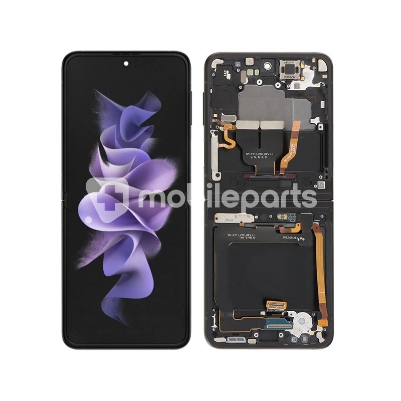 Touch Display + Frame Black Samsung SM-F711 Z Flip 3 5G (CG)