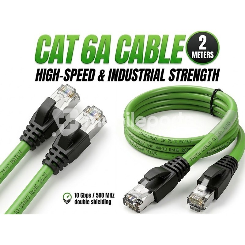 Industrial Gigabit Cat 6a Ethernet Network Cable HELLOLINK - 2 Meters