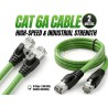 Industrial Gigabit Cat 6a Ethernet Network Cable HELLOLINK - 2 Meters