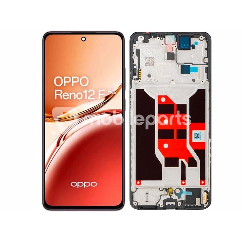 Display Touch + Frame Black OPPO Reno12 F - 12 FS 5G (Ori)