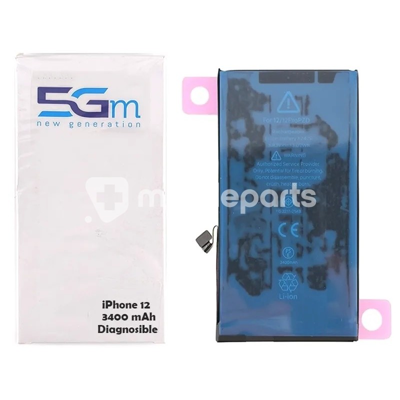 Battery iPhone 12 - 12 Pro (Diagnosable High Capacity 3400mAh)